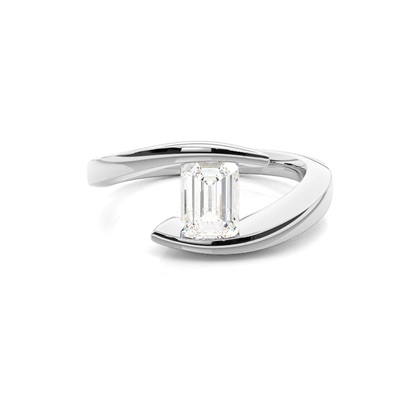 Emerald-Cut Diamond Rings
