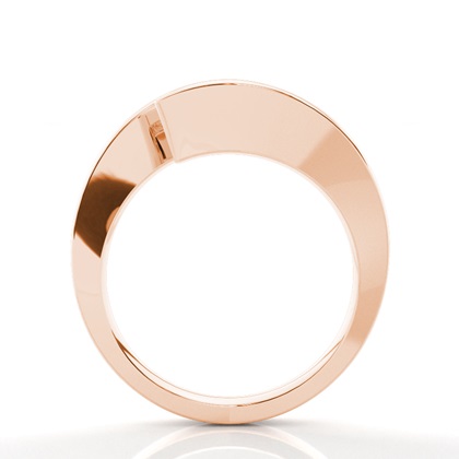 Moissanit ring in einer Krappenfassung