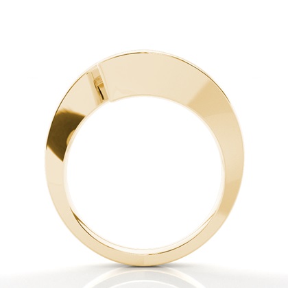 Moissanit ring in einer Krappenfassung