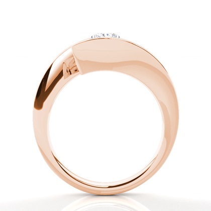 Radiant Rosé Gouden Solitaire Diamanten Ringen