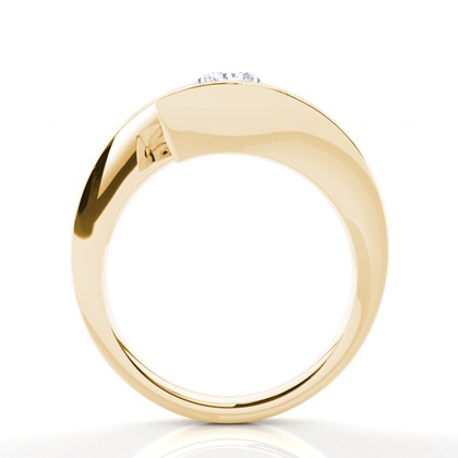 Radiant geel-goud Solitaire Diamanten ringen