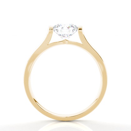 Yellow Gold Moissanite Engagement Rings	