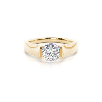 Yellow Gold Solitaire Diamond Engagement Rings