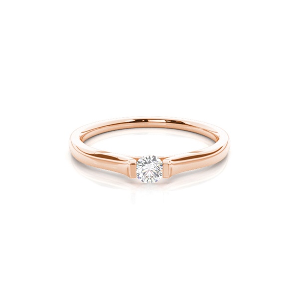 Channel Setting Plain Engagement Ring