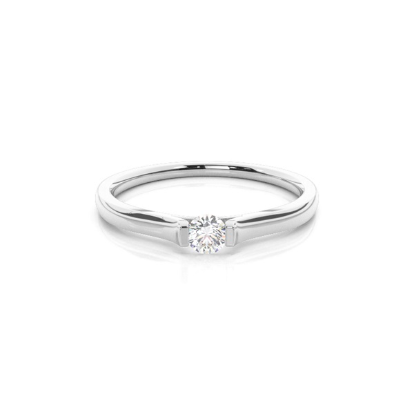 Channel Setting Plain Engagement Ring