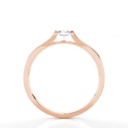 Rose Gold Promise Diamond Rings