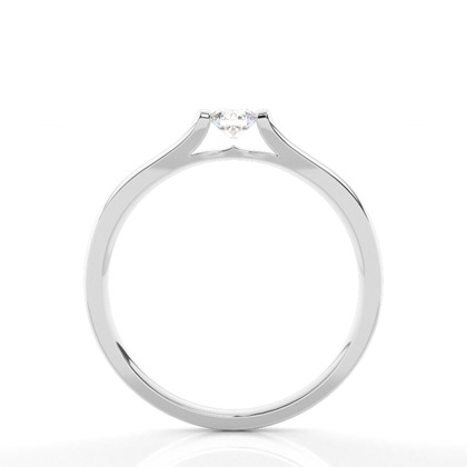 Channel Setting Plain Engagement Ring