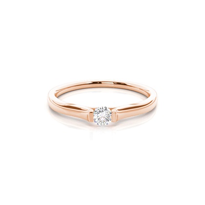 Rose Gold Promise Diamond Rings