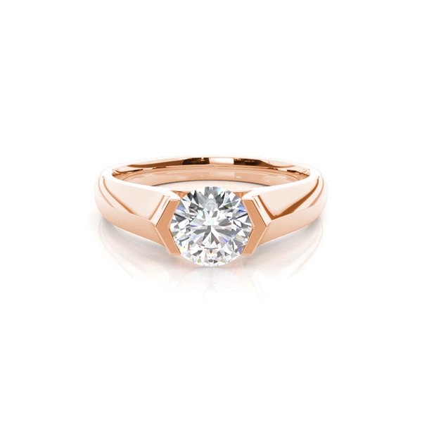 Channel Setting Plain Engagement Ring