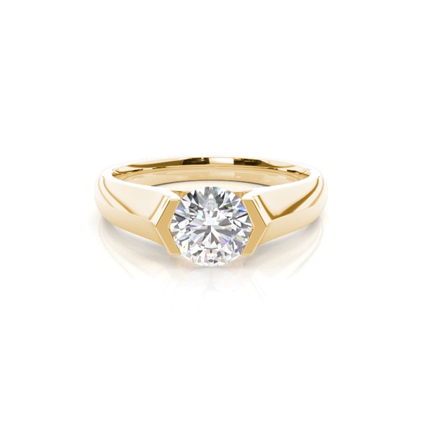 Channel Setting Plain Engagement Ring