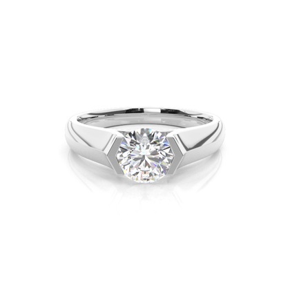 Channel Setting Plain Engagement Ring
