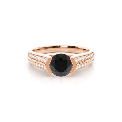 Rose Gold Diamond Engagement Rings