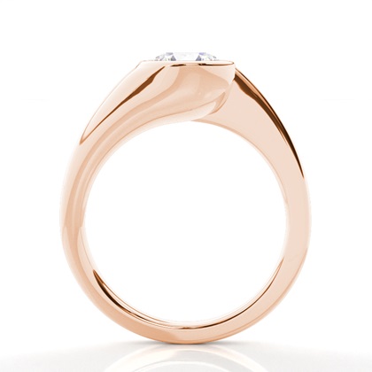 Rotgold Solitärringe Diamantringe