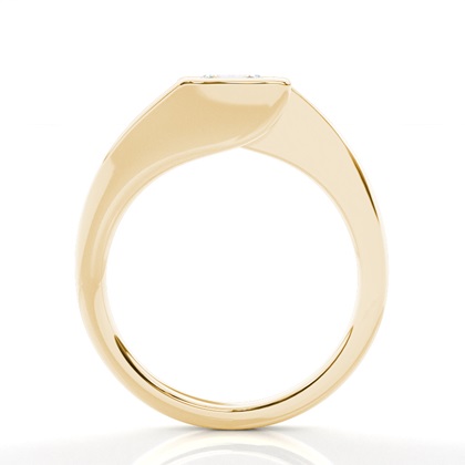 Princess Yellow Gold Solitaire Engagement Rings