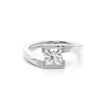 Princess Solitaire Diamond Rings 