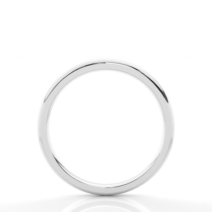 Low Dome Comfort Fit Classic Plain Wedding Band