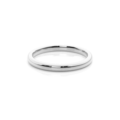 White Gold Plain Wedding Rings