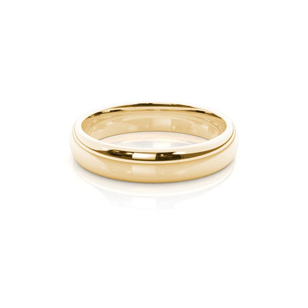 Low Dome Comfort Fit Classic Plain Wedding Band