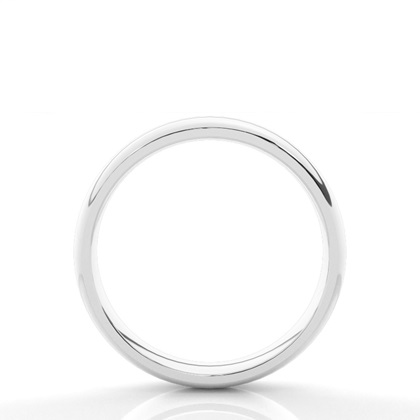 Low Dome Comfort Fit Classic Plain Wedding Band
