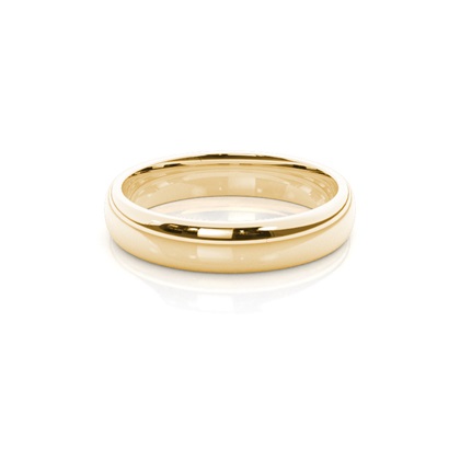 Yellow Gold Plain Wedding Rings
