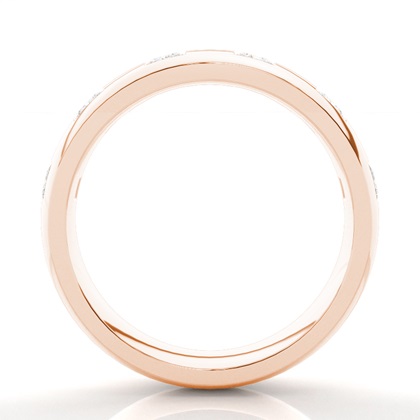 Rose Gold Men's Diamond Wedding Rings
