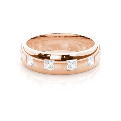 Men's Rose Gold Wedding Rings & Bands