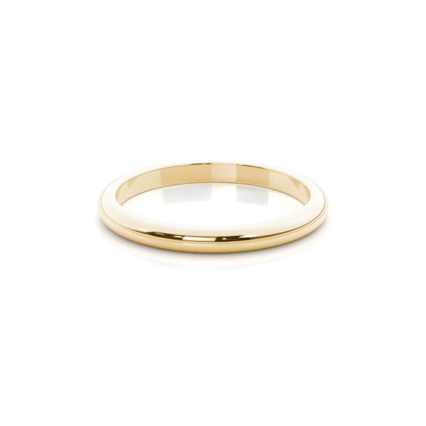 High Dome Standard Fit Classic Plain Wedding Band