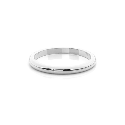 High Dome Standard Fit Classic Plain Wedding Band