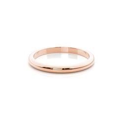 High Dome Standard Fit Classic Plain Wedding Band