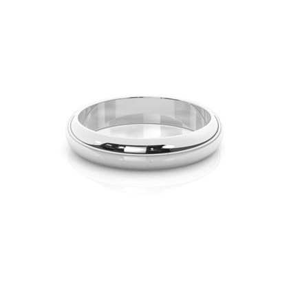 High Dome Standard Fit Classic Plain Wedding Band