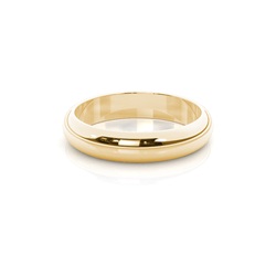 High Dome Standard Fit Classic Plain Wedding Band