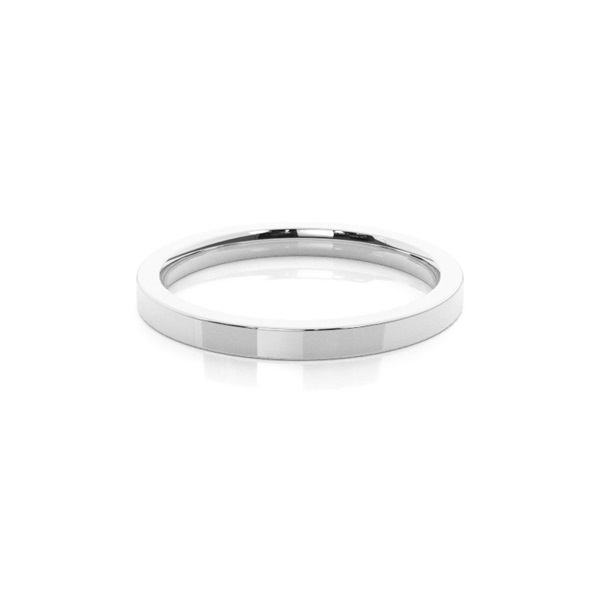 Flat Profile Comfort Fit Classic Plain Wedding Band