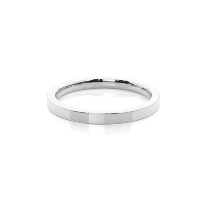 Flat Profile Comfort Fit Classic Plain Wedding Band
