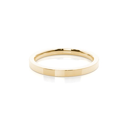 Yellow Gold Plain Wedding Rings