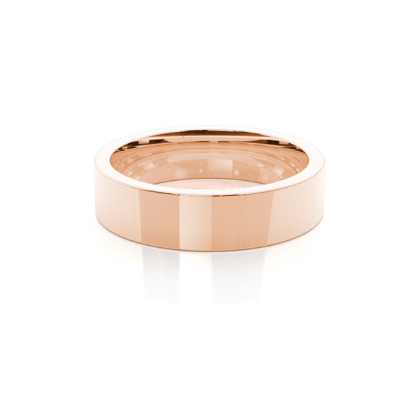 Flat Profile Comfort Fit Classic Plain Wedding Band