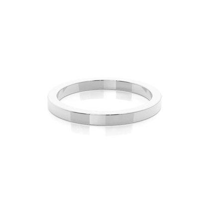 Flat Profile Standard Fit Classic Plain Wedding Band