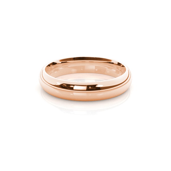 High Dome Comfort Fit Classic Plain Wedding Band