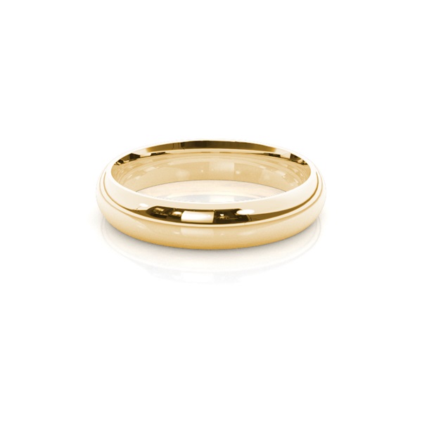 High Dome Comfort Fit Classic Plain Wedding Band