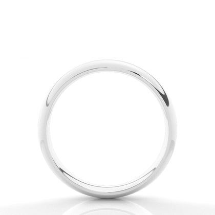 High Dome Comfort Fit Classic Plain Wedding Band