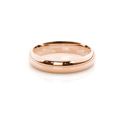 High Dome Comfort Fit Classic Plain Wedding Band