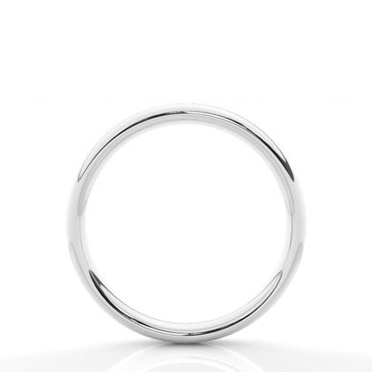 White Gold Plain Wedding Rings