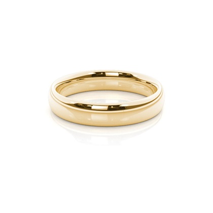 Yellow Gold Plain Wedding Rings