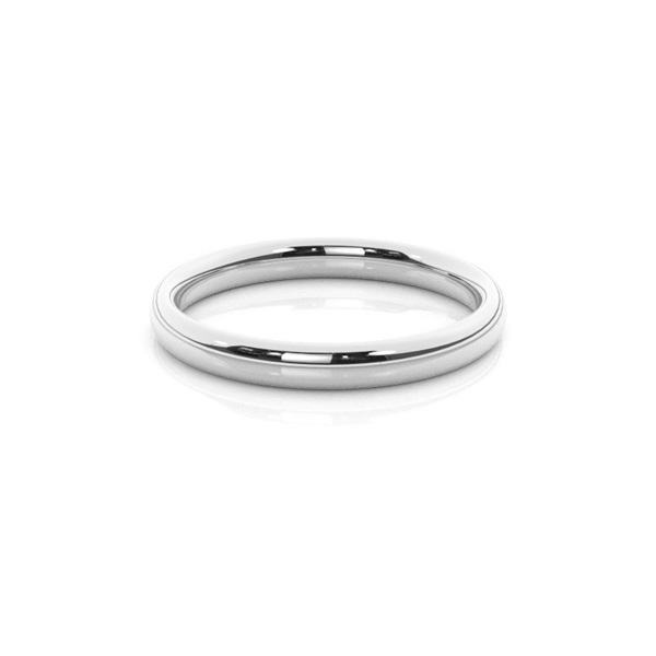 Court Profile Comfort Fit Classic Plain Wedding Band