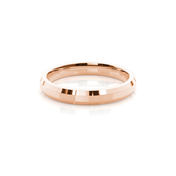Beveled Profile Comfort Fit Classic Plain Wedding Band