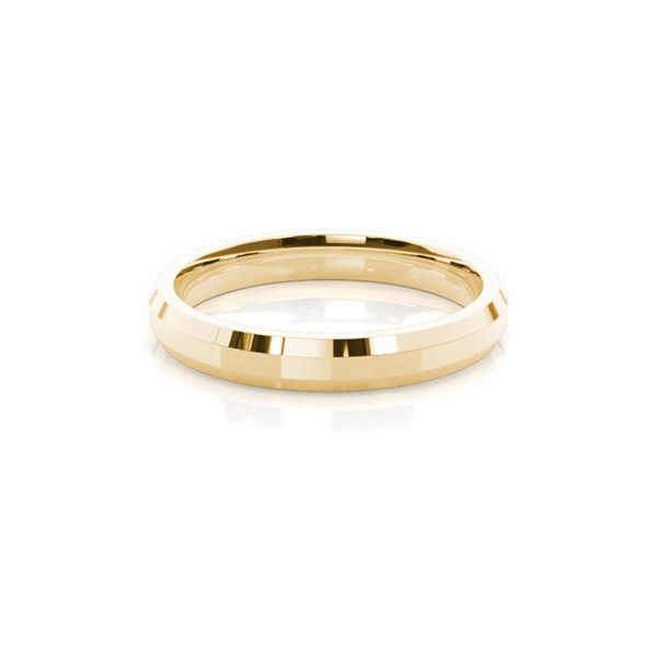 Beveled Profile Comfort Fit Classic Plain Wedding Band