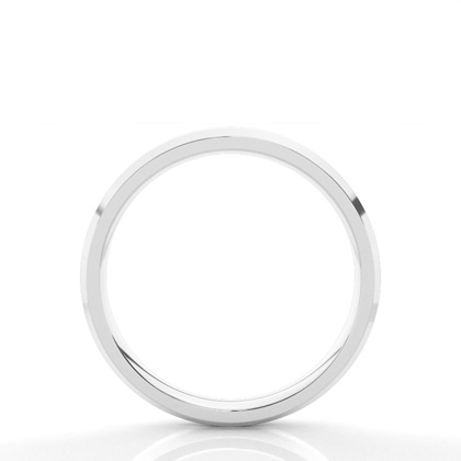 Beveled Profile Comfort Fit Classic Plain Wedding Band