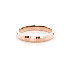 Beveled Profile Comfort Fit Classic Plain Wedding Band