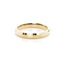 Beveled Profile Comfort Fit Classic Plain Wedding Band
