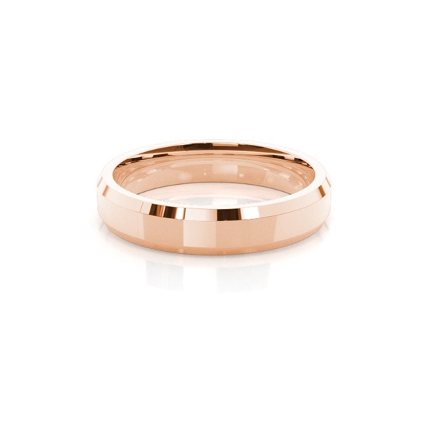 Beveled Profile Comfort Fit Classic Plain Wedding Band