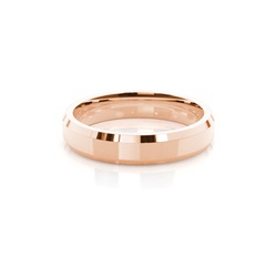 Beveled Profile Comfort Fit Classic Plain Wedding Band